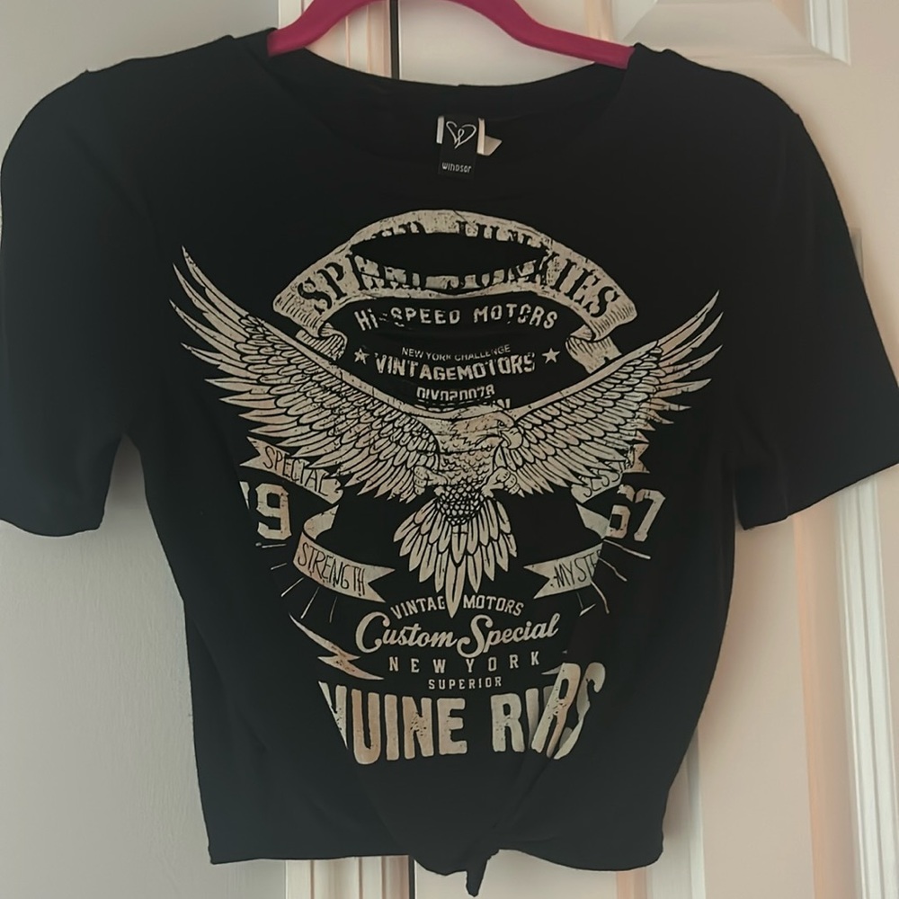 windsor short sleeve crop top